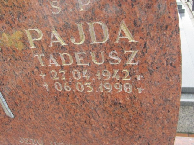 Tadeusz Pajda 1942 Oświęcim - Grobonet - Wyszukiwarka osób pochowanych