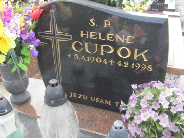 Helena Cupok 1904 Oświęcim - Grobonet - Wyszukiwarka osób pochowanych