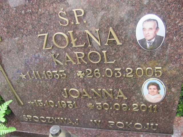 Joanna Żołna 1931 Oświęcim - Grobonet - Wyszukiwarka osób pochowanych