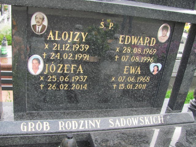 Alojzy Sadowski 1939 Oświęcim - Grobonet - Wyszukiwarka osób pochowanych