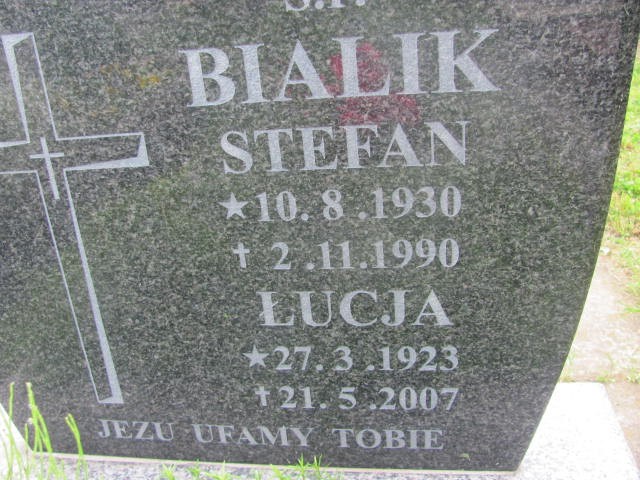 Łucja Bialik 1923 Oświęcim - Grobonet - Wyszukiwarka osób pochowanych