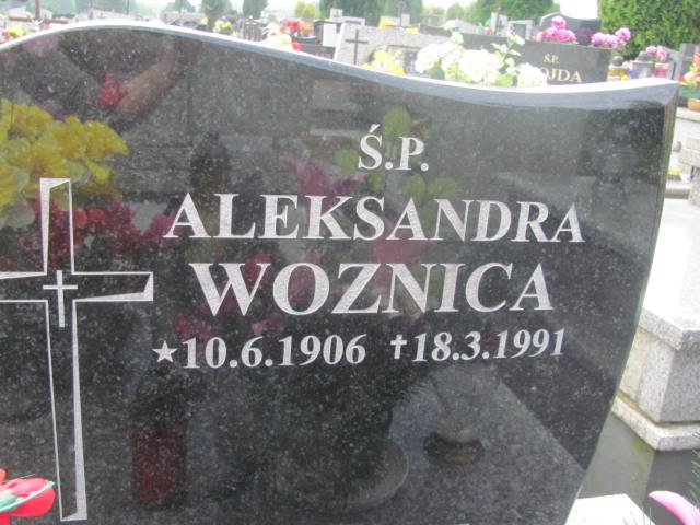 Aleksandra Woźnica 1906 Oświęcim - Grobonet - Wyszukiwarka osób pochowanych