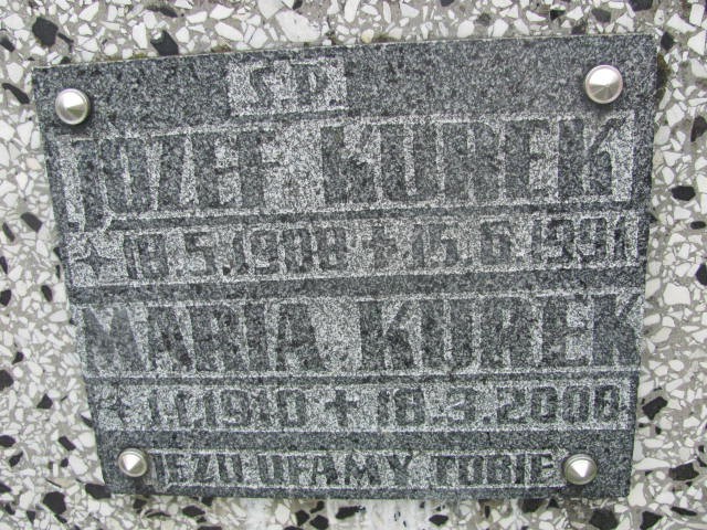 Józef Kurek 1908 Oświęcim - Grobonet - Wyszukiwarka osób pochowanych