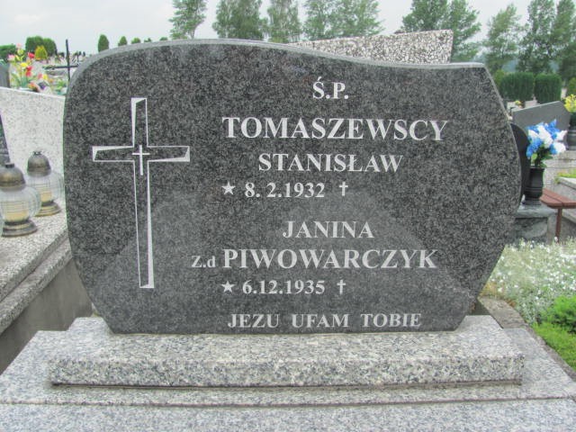 Janina Tomaszewska 1935 Oświęcim - Grobonet - Wyszukiwarka osób pochowanych