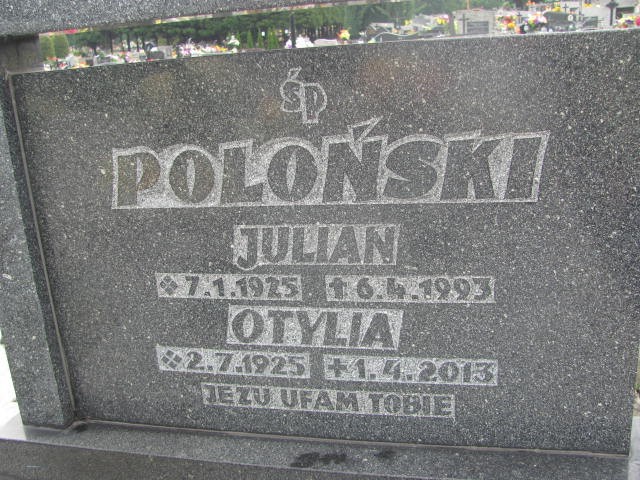 Otylia Polińska 1925 Oświęcim - Grobonet - Wyszukiwarka osób pochowanych