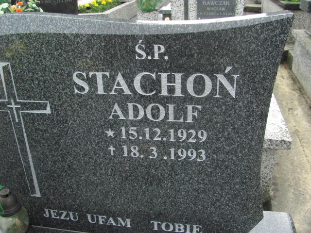 Adolf Stachoń 1929 Oświęcim - Grobonet - Wyszukiwarka osób pochowanych
