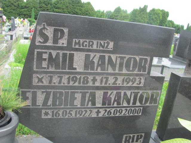 Elżbieta Kantor 1922 Oświęcim - Grobonet - Wyszukiwarka osób pochowanych