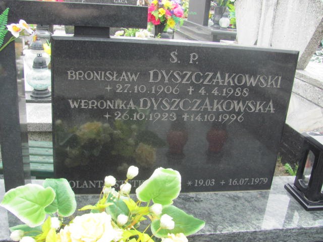 Bronisław Dyszczakowski 1906 Oświęcim - Grobonet - Wyszukiwarka osób pochowanych