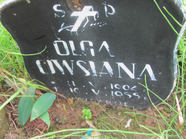 Olga Owsiana 1904 Oświęcim - Grobonet - Wyszukiwarka osób pochowanych