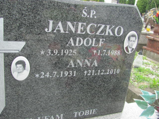 Anna Janeczko 1931 Oświęcim - Grobonet - Wyszukiwarka osób pochowanych