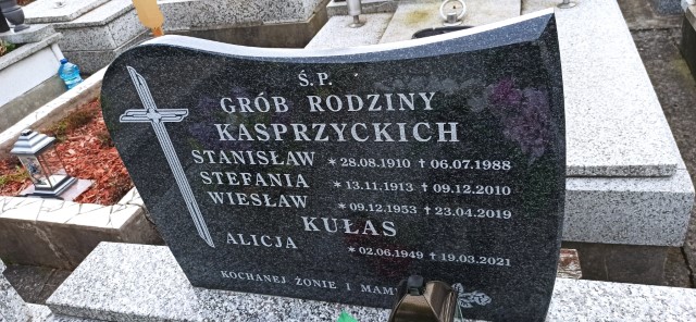 Wiesław Kasprzycki 1953 Oświęcim - Grobonet - Wyszukiwarka osób pochowanych