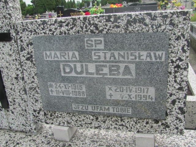 Maria Dulęba 1913 Oświęcim - Grobonet - Wyszukiwarka osób pochowanych