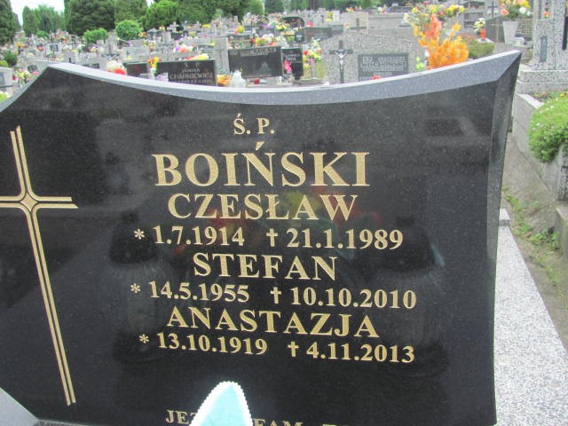 Czesław Boiński 1914 Oświęcim - Grobonet - Wyszukiwarka osób pochowanych