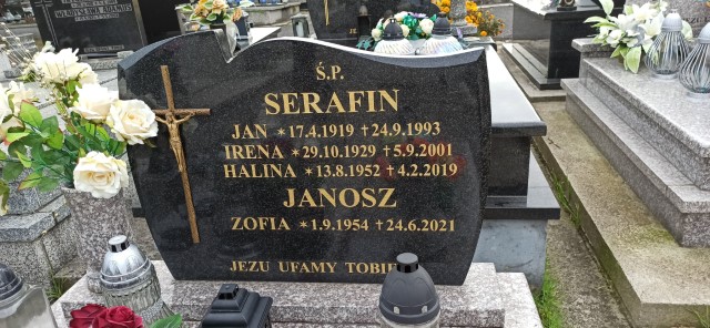 Halina Serafin 1952 Oświęcim - Grobonet - Wyszukiwarka osób pochowanych