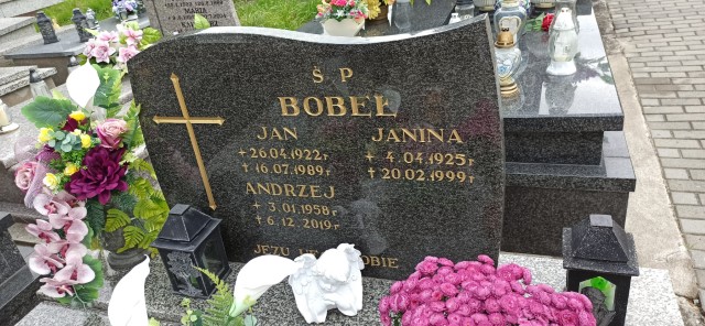 Janina Bobeł 1925 Oświęcim - Grobonet - Wyszukiwarka osób pochowanych