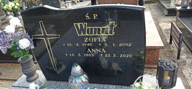 Anna Wanat 1983 Oświęcim - Grobonet - Wyszukiwarka osób pochowanych