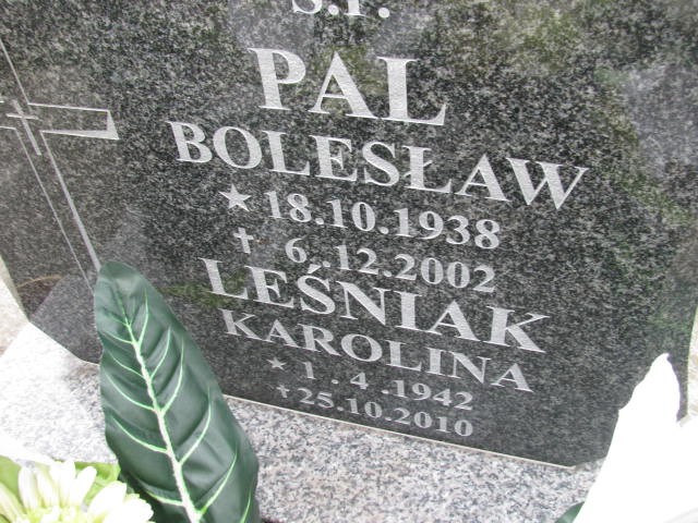 Karolina Leśniak 1942 Oświęcim - Grobonet - Wyszukiwarka osób pochowanych