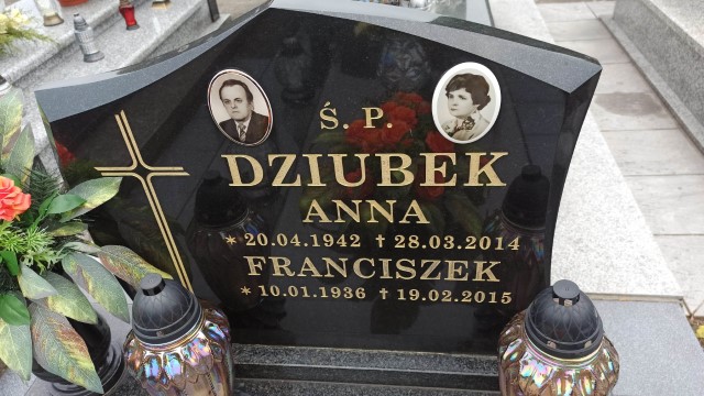 Franciszek Dziubek 1936 Oświęcim - Grobonet - Wyszukiwarka osób pochowanych