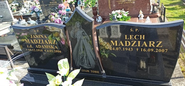 Janina Madziarz 1910 Oświęcim - Grobonet - Wyszukiwarka osób pochowanych