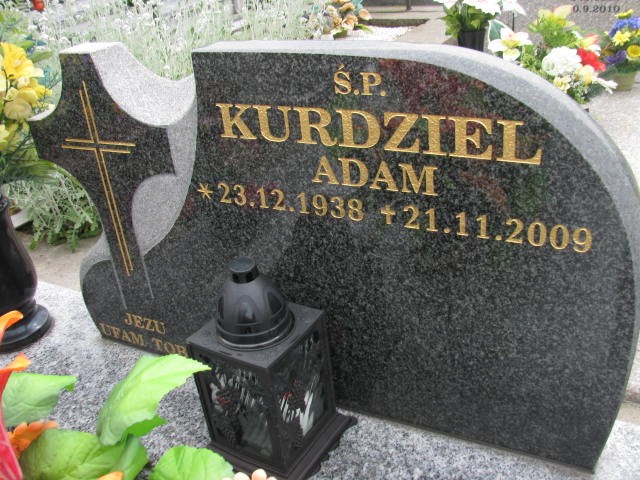 Adam Kurdziel 1938 Oświęcim - Grobonet - Wyszukiwarka osób pochowanych