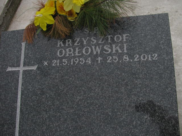 Krzysztof Orłowski 1954 Oświęcim - Grobonet - Wyszukiwarka osób pochowanych