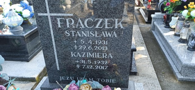 Stanisława Frączek 1931 Oświęcim - Grobonet - Wyszukiwarka osób pochowanych