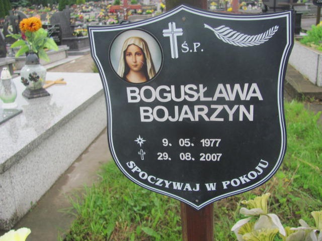 Bogusława Bojarzyn 1977 Oświęcim - Grobonet - Wyszukiwarka osób pochowanych