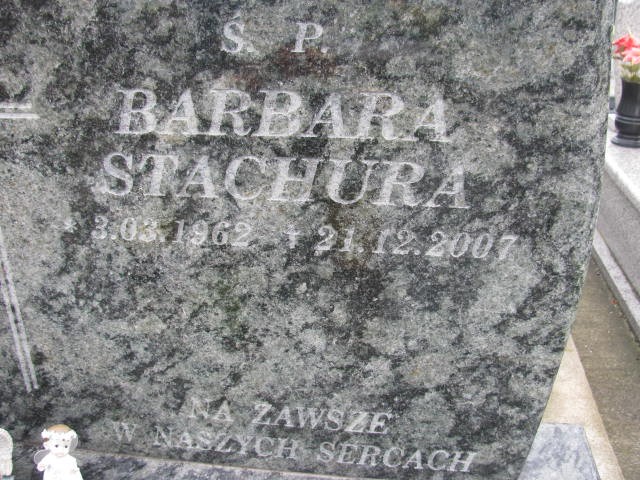 Barbara Stachura 1962 Oświęcim - Grobonet - Wyszukiwarka osób pochowanych
