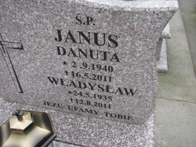 Danuta Janus 1940 Oświęcim - Grobonet - Wyszukiwarka osób pochowanych