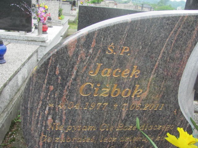Jacek Ciżbok 1977 Oświęcim - Grobonet - Wyszukiwarka osób pochowanych