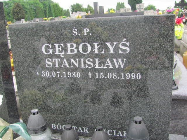 Stanisław Gębołyś 1930 Oświęcim - Grobonet - Wyszukiwarka osób pochowanych