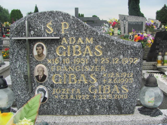 Adam Gibas 1951 Oświęcim - Grobonet - Wyszukiwarka osób pochowanych