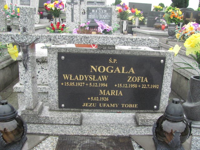 Zofia Nogala 1950 Oświęcim - Grobonet - Wyszukiwarka osób pochowanych