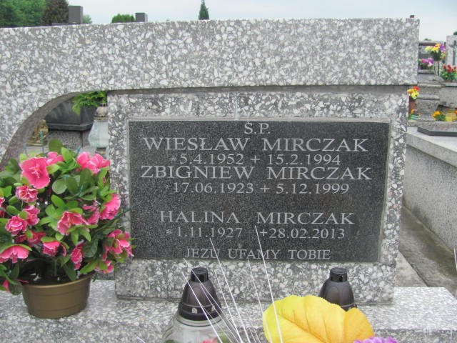 Wiesław Mirczak 1952 Oświęcim - Grobonet - Wyszukiwarka osób pochowanych