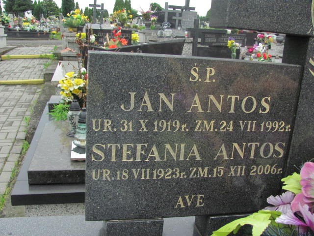 Stefania Antos 1923 Oświęcim - Grobonet - Wyszukiwarka osób pochowanych