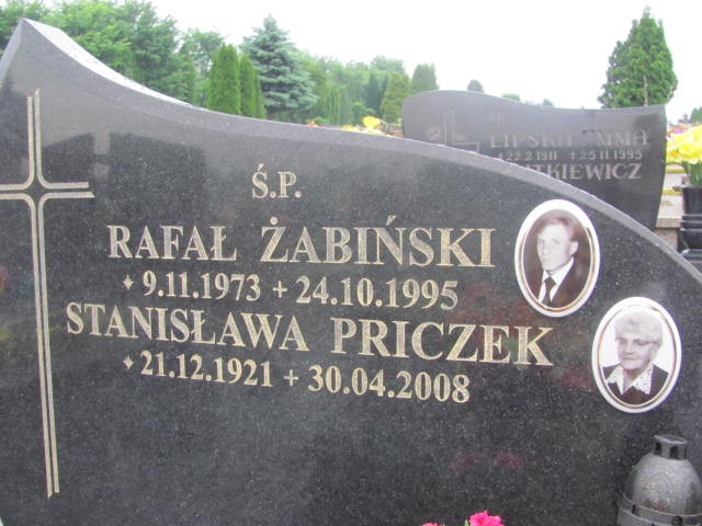 Rafał Żabiński 1973 Oświęcim - Grobonet - Wyszukiwarka osób pochowanych