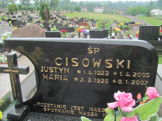 Justyn Cisowski 1923 Oświęcim - Grobonet - Wyszukiwarka osób pochowanych