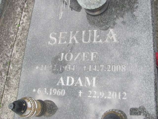 Józef Sekuła 1934 Oświęcim - Grobonet - Wyszukiwarka osób pochowanych