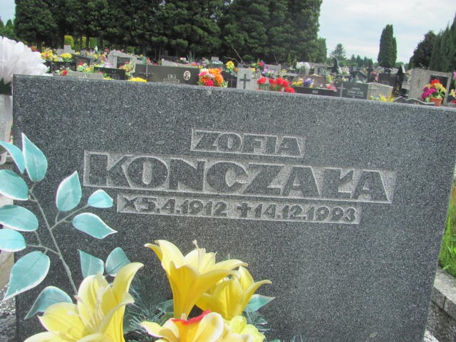 Zofia Konczała 1912 Oświęcim - Grobonet - Wyszukiwarka osób pochowanych