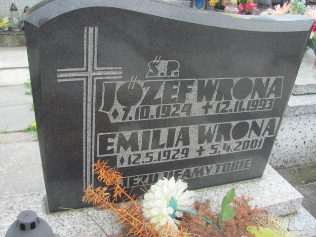 Emilia Wrona 1929 Oświęcim - Grobonet - Wyszukiwarka osób pochowanych