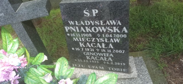 Władysława Pniakowska 1908 Oświęcim - Grobonet - Wyszukiwarka osób pochowanych