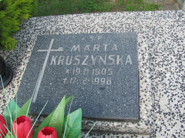 Marta Kruszyńska 1905 Oświęcim - Grobonet - Wyszukiwarka osób pochowanych
