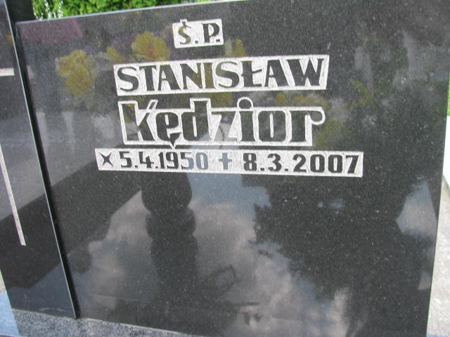 Stanisław Kędzior 1950 Oświęcim - Grobonet - Wyszukiwarka osób pochowanych