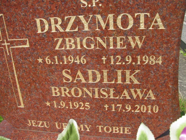 Bronisława Sadlik 1925 Oświęcim - Grobonet - Wyszukiwarka osób pochowanych