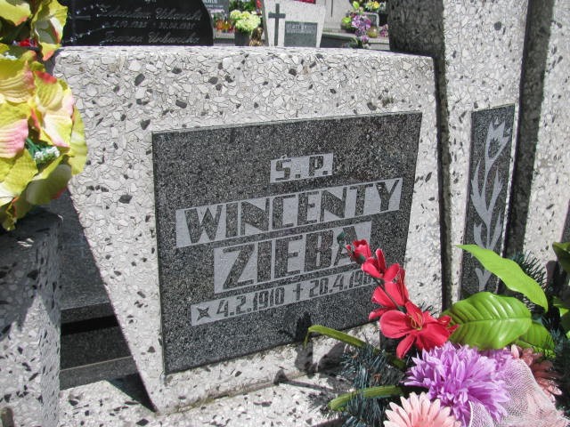 Wincenty Zięba 1910 Oświęcim - Grobonet - Wyszukiwarka osób pochowanych
