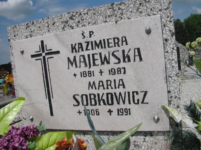 Kazimiera Majewska 1887 Oświęcim - Grobonet - Wyszukiwarka osób pochowanych