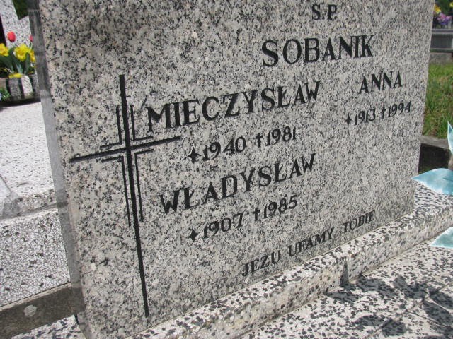Stanisław Sobanik 1937 Oświęcim - Grobonet - Wyszukiwarka osób pochowanych