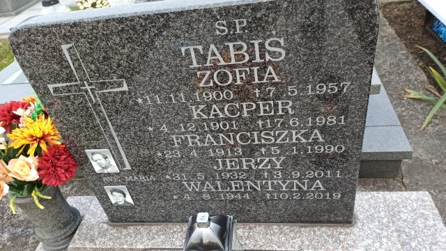 Franciszka Tabiś 1913 Oświęcim - Grobonet - Wyszukiwarka osób pochowanych