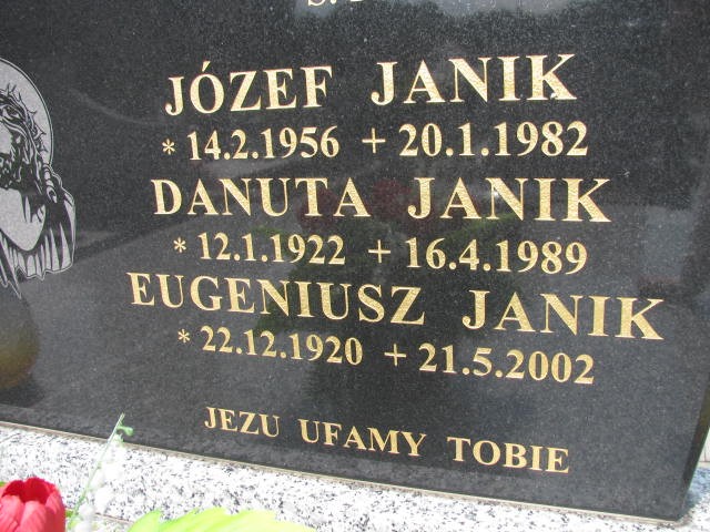 Eugeniusz Janik 1920 Oświęcim - Grobonet - Wyszukiwarka osób pochowanych