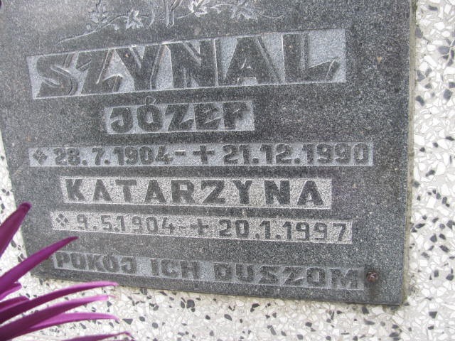 Józef Szynal 1904 Oświęcim - Grobonet - Wyszukiwarka osób pochowanych